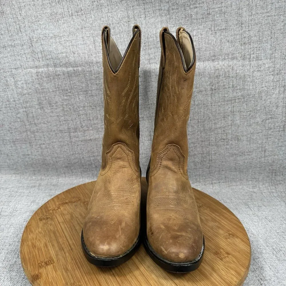 Smoky Mountain Cowboy Boots Size 4 D Leather Western